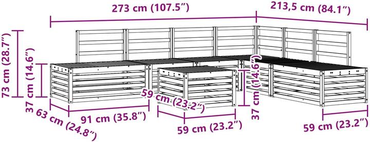 Produktbild vidaXL Outdoor-Sofa