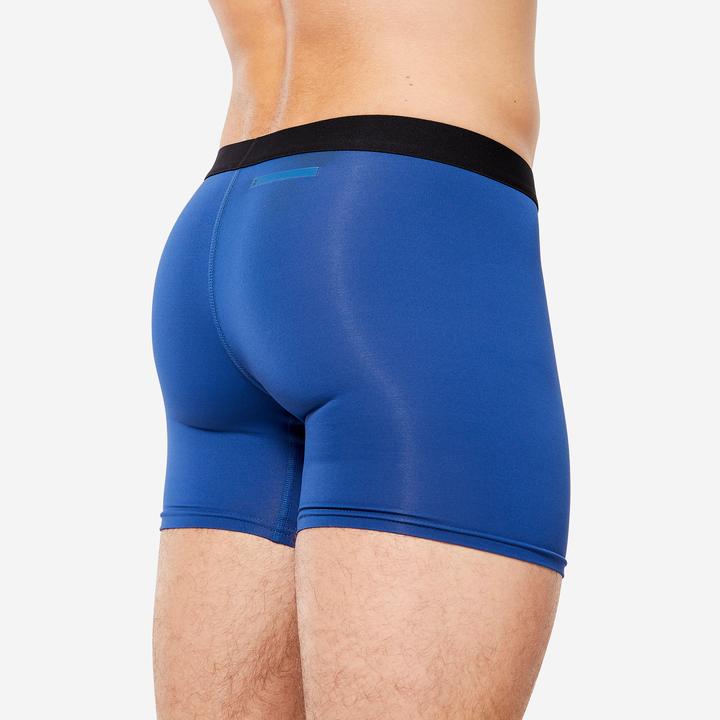 Actual product image Decathlon Functional pants boxer shorts men's breathable 3-pack - navy/blue/khaki (L, pack of 3)