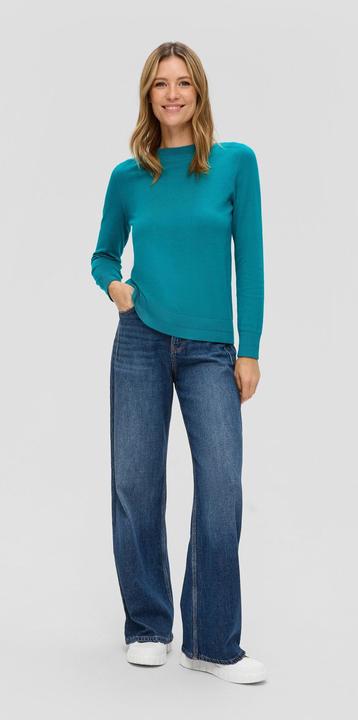 Produktbild s.Oliver Strickpullover Strickpullover mit U-Boot-Ausschnitt (42)