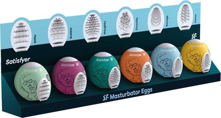 Image du produit Satisfyer Masturbator Egg Set - Assorted - 6 pcs