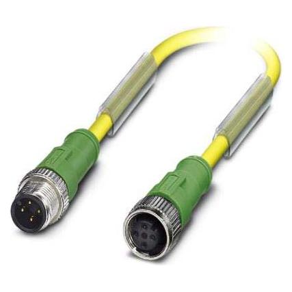 Phoenix Sensor-/Aktor-Kabel, Elektronikkabel + Stecker, Gelb