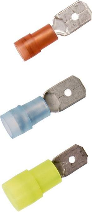 Produktbild Lapp Kabel Flachsteckhülse Steckbreite: 9.5 mm Steckdicke: 1.2 mm 180 ° Teilisoliert Gelb 63101120 50 St.