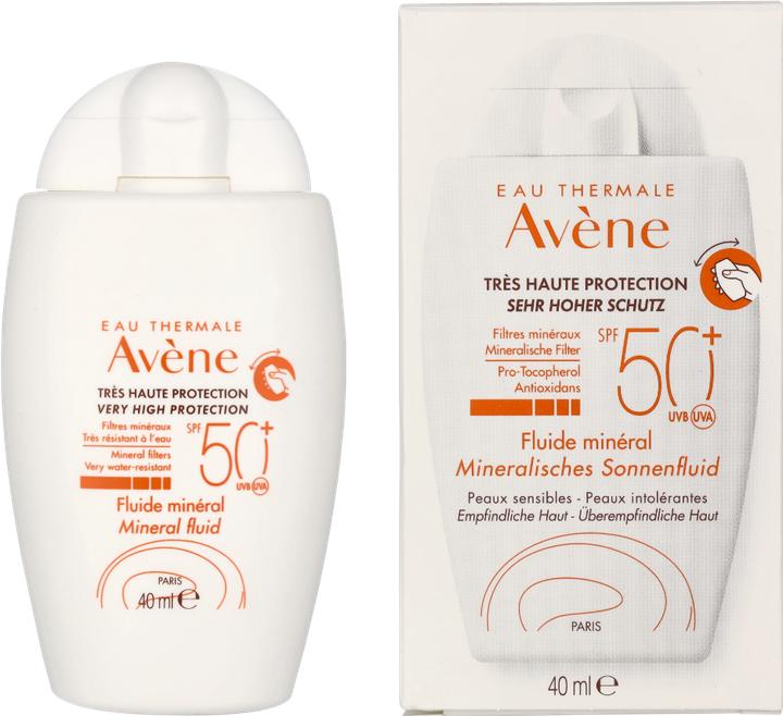 Produktbild Avène Sonnenfluid mineralisch SPF50+ (Sonnencreme, SPF 50+, 40 ml, 71 g)