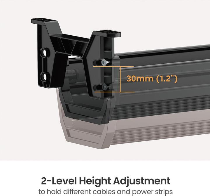 Produktbild Roline Untertisch-Kabelkanal 449mm schw (Kabelkanal, 44.90 cm)