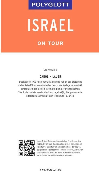 Energie-Label on tour Reiseführer Israel (Deutsch, Carolin Lauer, 2019)