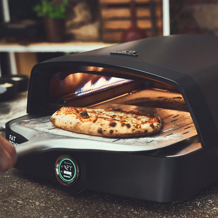Actual product image Burnhard Outdoor Gas-Pizzaofen FAT TONY, 450 °C – 650 °C, 8 kW (62,5x57,5x28,5cm) inkl. Pizzastein (Pizza oven gas)