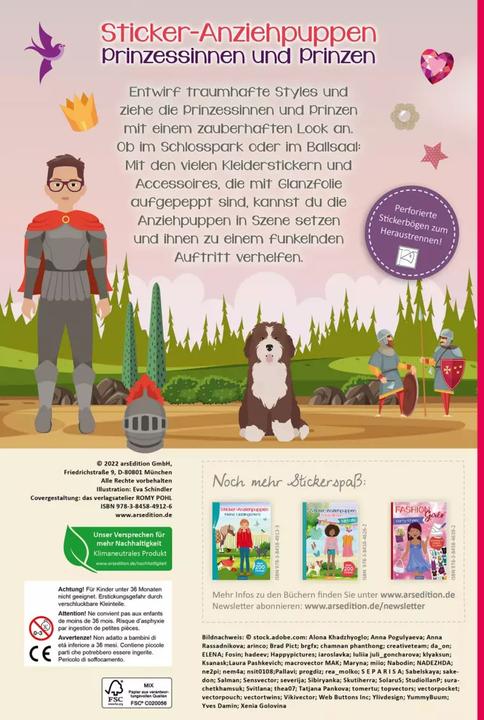 Produktbild Stickerbuch Anziehpuppen