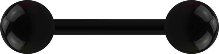 Immagine prodotto Star Piercing Barbell schwarz mit zwei Kugeln (Materiale sintetico, senza ottone)
