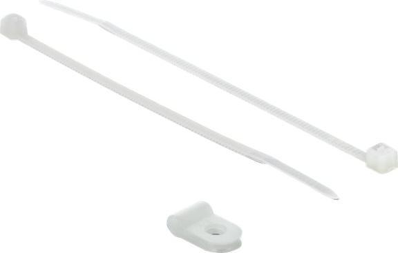 Image du produit Delock Kit de colliers de serrage - 10 cm - blanc (100 mm, 10 pcs)