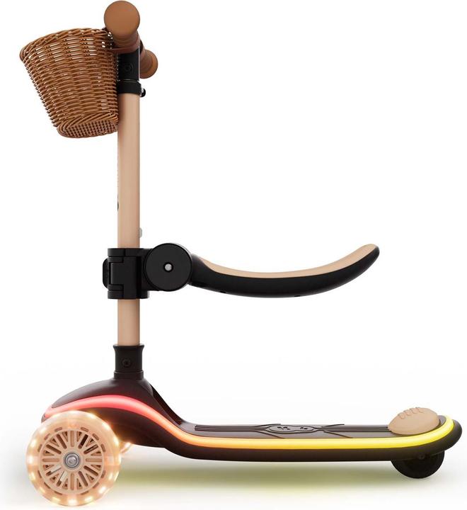 Produktbild KinderKraft Three-wheeled LED scooter beige