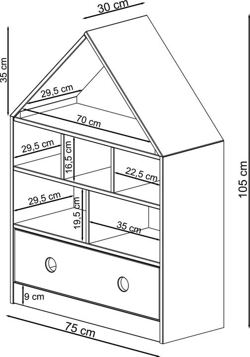Produktbild Loft 24 Alpi (75 x 30 x 105 cm)