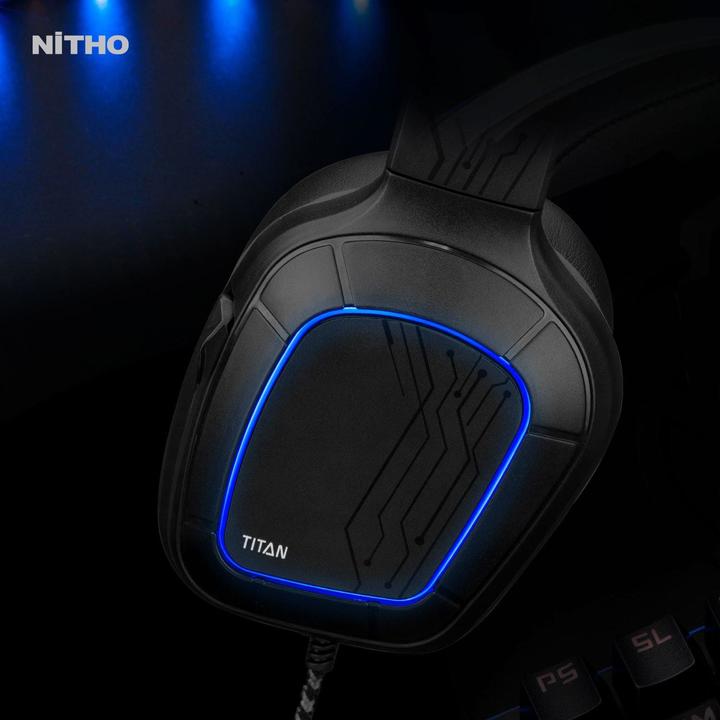 Produktbild Nitho TITAN, Wired, Gaming, 332 g, Headset, Black (Kabelgebunden)