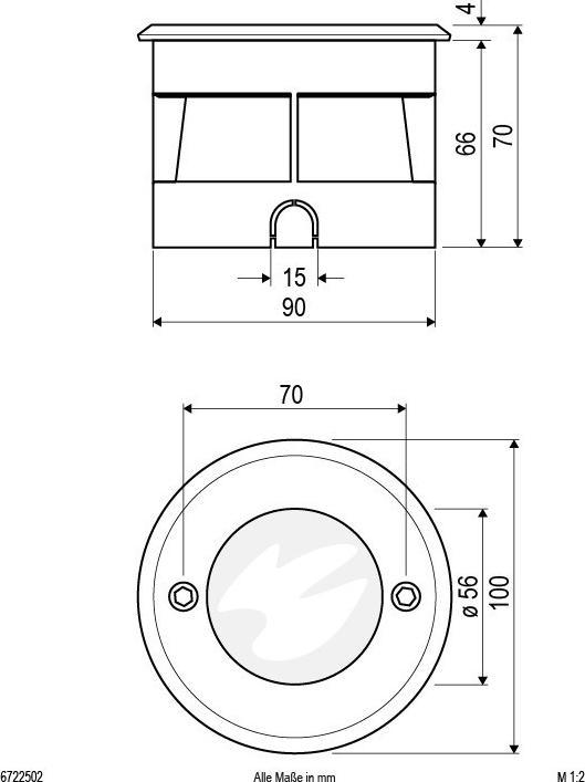 Actual product image EVN-Lichttechnik LED recessed floor light (90 lm, IP67)
