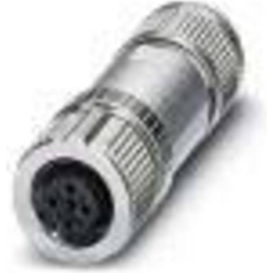 Phoenix Contact M12,2P,Sh.Fem.SPEEDCON,A-cod,Push-in,PB, Elektronikkabel + Stecker