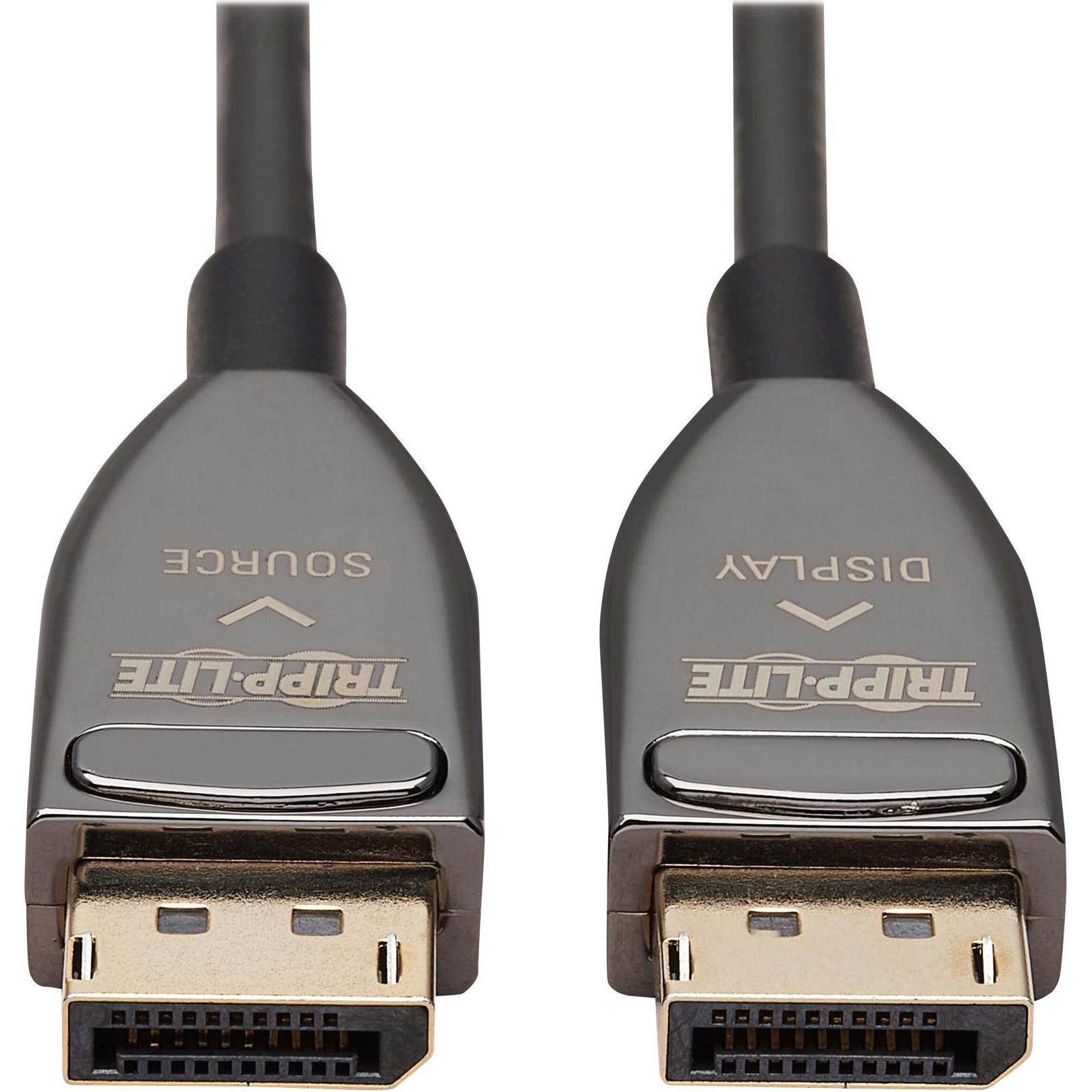 Thumbnail - Eaton DisplayPort Active Optical Cable AOC 8K 60 Hz M/M CL3 Rated Latching Connectors Blac (15 m, DisplayPort), Video Ka...