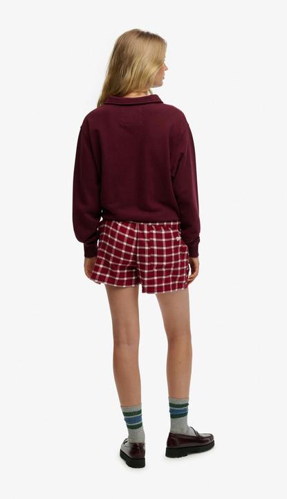 Produktbild Superdry Karierte Baumwollshorts mit Elastikbund (L)