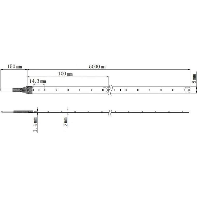 Thumbnail - Barthelme Basic, LED Streifen, 51540328 51540328 LED-Streifen mit offenem Kabelende 24 V/DC 5 (Warmweiss, 500 cm, Indoor...