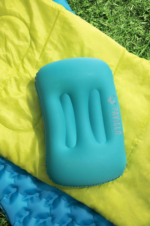 Actual product image Bestway Pavillo 18.5" x 12" x 6"/47cm x 31cm x 15cm ToughLite Flex Pillow, Blue, Monochromatic, Rect