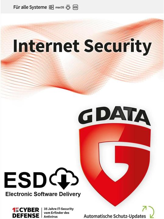 Produktbild G Data InternetSecurity Vollversion, 3 Geräte, 1 Jahr (3 User, 12 Monate)