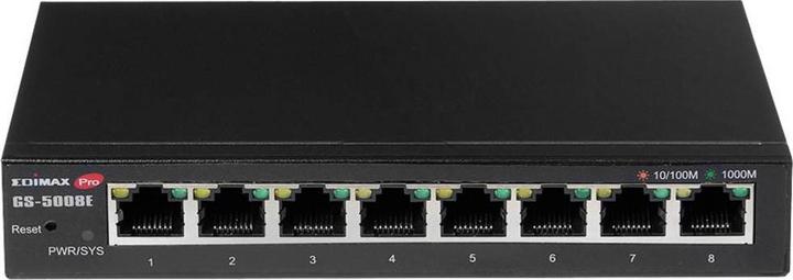 Produktbild edimax 8-Port Gigabit Web Smart Switch GS-5008E Web managed, Wall-mountable, Power supply type External, Et (8 Ports)