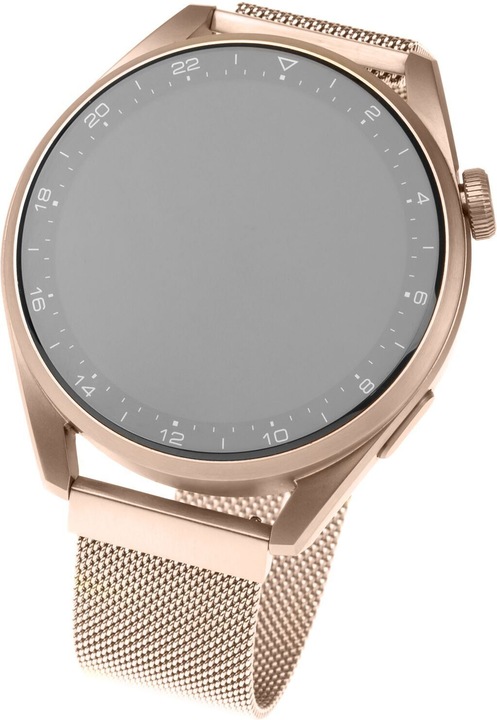 Produktbild Fixed Mesh Strap for Smartwatch Universal 22mm Rose Gold (22 mm, Edelstahl, Huawei Watch GT, Huawei Watch 2 Classic, Garmin vivoactive 4, Honor Watch Magic)