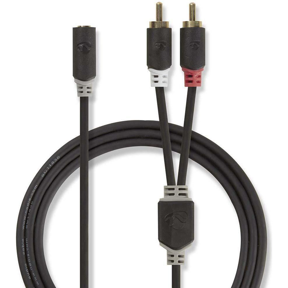 Nedis Stereo-Audiokabel 2 x R AC Stecker - Buchse 3,5, Audio Kabel