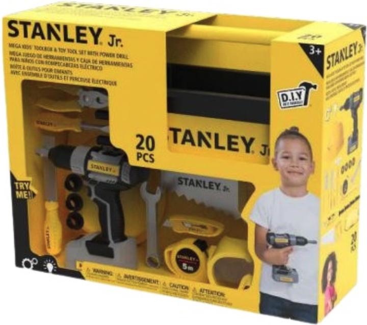 Produktbild Stanley Jr. - Mega Kids Toolbox & Toy Tool Set with power drill (SRP024-SY)