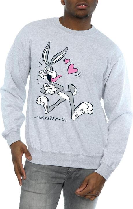Actual product image Looney Tunes Mens Bugs Bunny In Love Sweatshirt (XXL)