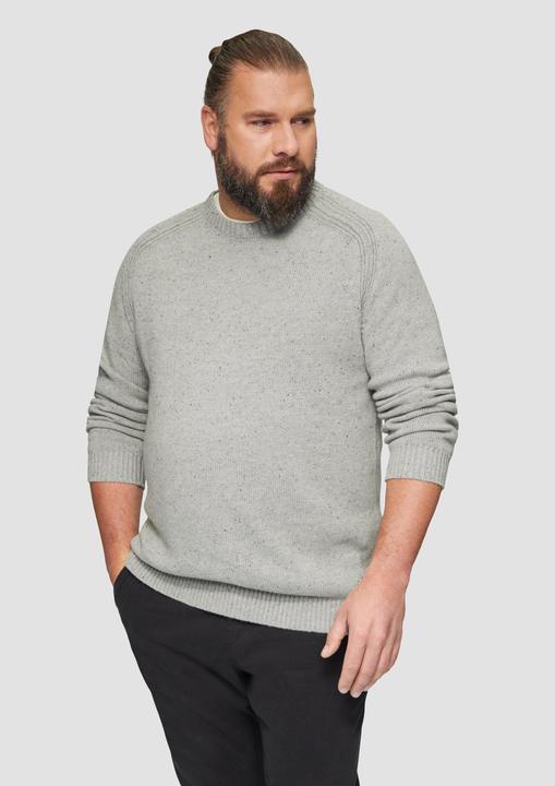 Produktbild S.Oliver Strickpullover Crew-Neck-Pullover mit Farbeffekt (3XL)