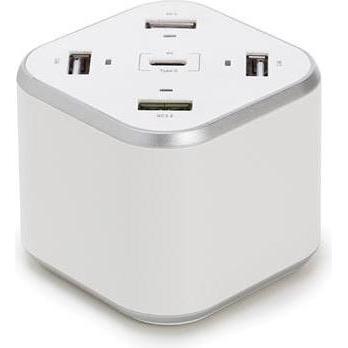 HQ Power SMART USB Station mit 3 x USB + 1 x USB Fast Charge QC 3.0 + 1 x Type-C Ausgänge - max. 9,6 A - m... (48 W), PC...