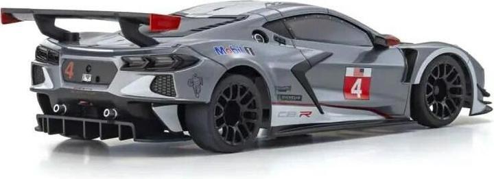 Image du produit Kyosho Mini-Z MR-03 Corvette C8-R 1:28, Gun Metal/Blanc, ARTR (RTR Prêt à fonctionner)