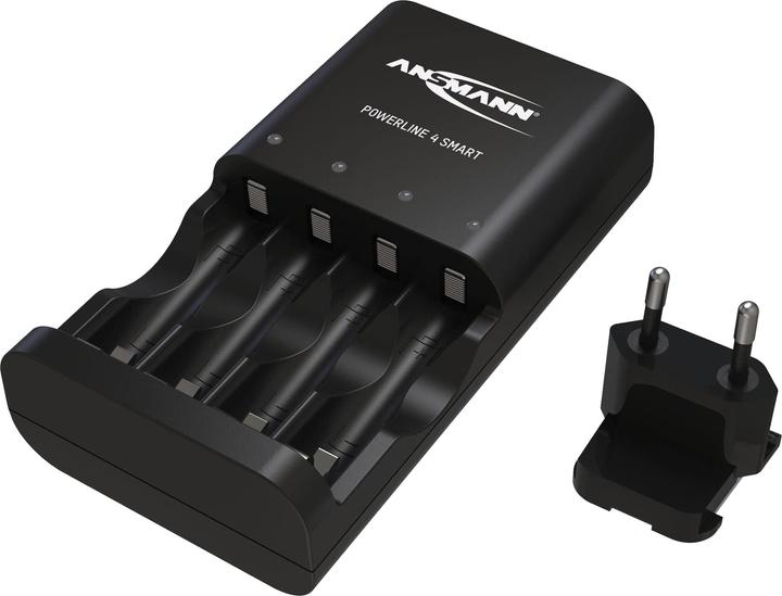 Ansmann Batterijlader Powerline NiMH/NiCD Mignon AA/Micro AAA (1 Pcs., Oplaadbare batterijen + lader)