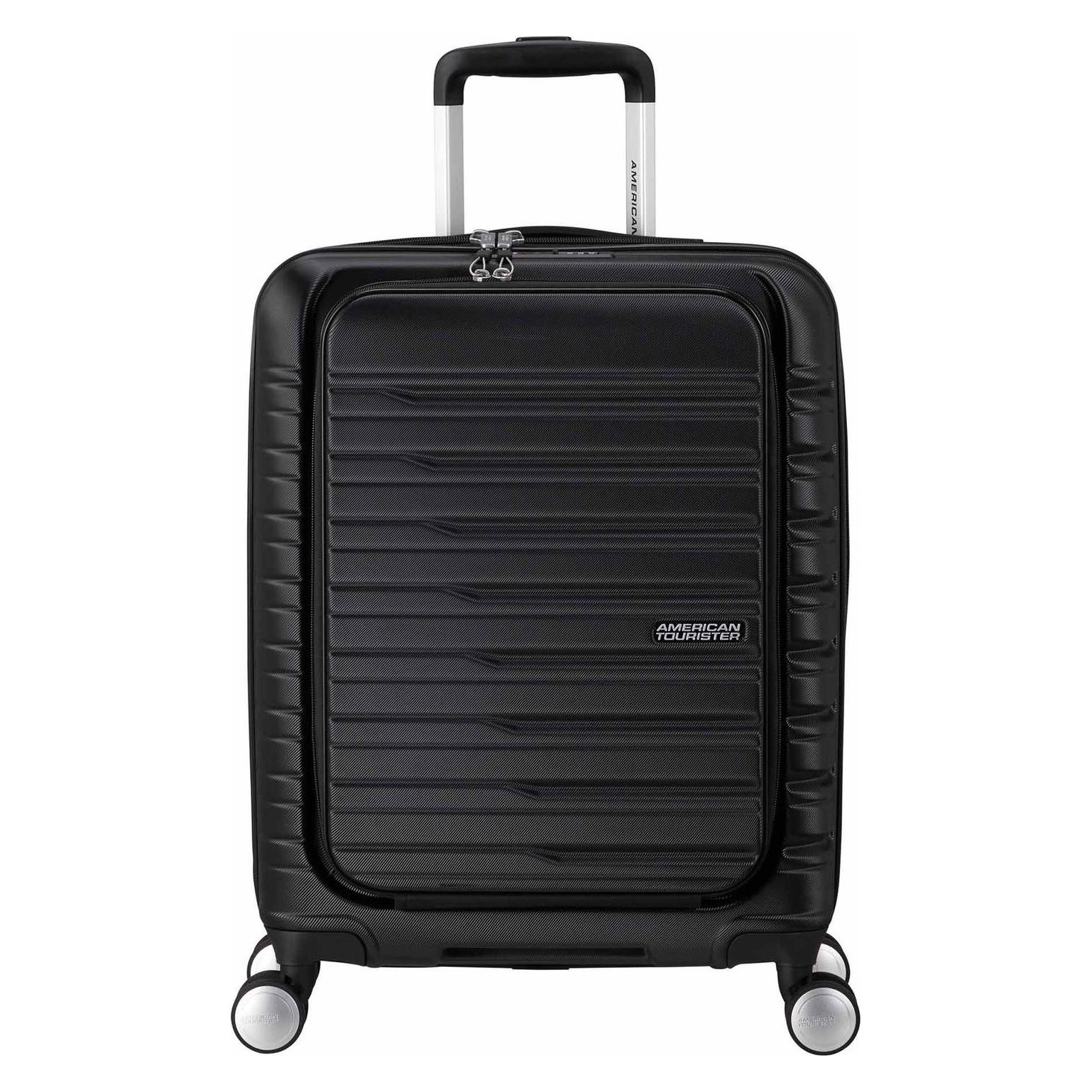American Tourister, Koffer, Flashline Spin. 55/20 Frontloader, Schwarz, (34 l)