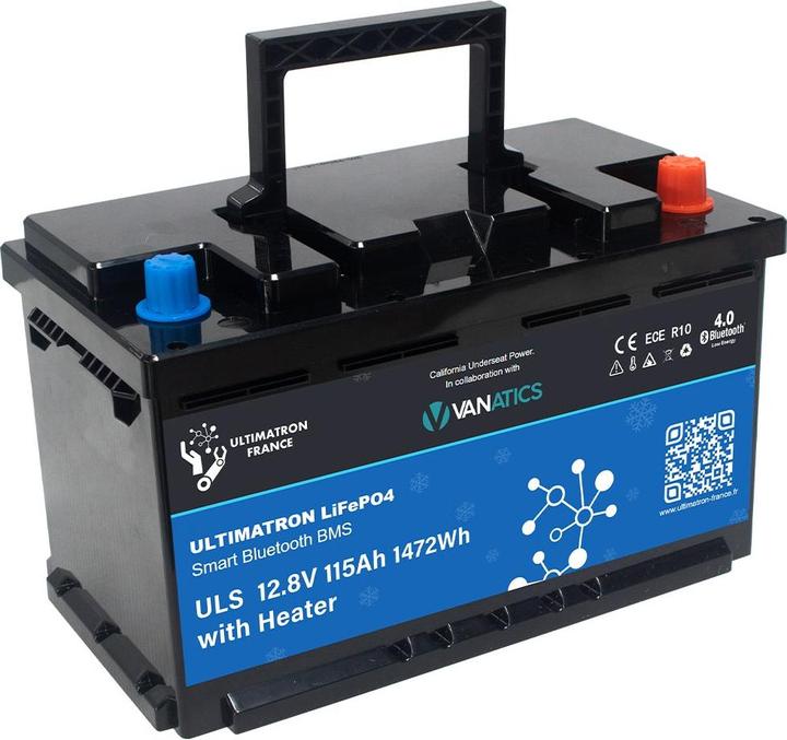 Actual product image Ultimatron ULS-12V-115Ah LiFePO4 Versorgungsbatterie (12.80 V, 115 Ah)