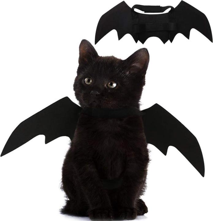Actual product image Suba Pet Cat Bat Wings for Halloween Party Decoration (Dog costume)