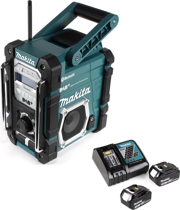 Actual product image Makita DMR 112 RF Battery Construction Radio 7,2 - 18V Bluetooth DAB+ + 2x 3,0Ah Battery + Charger