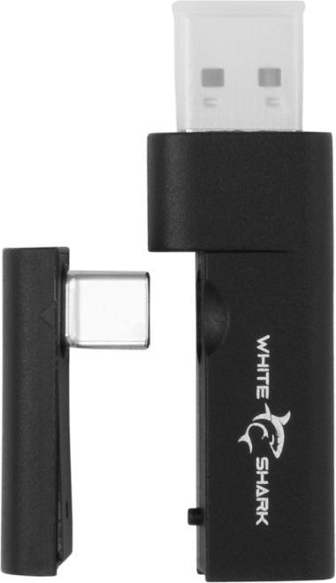 Actual product image White Shark WGH-2444 Firecrest Black (No noise cancellation, 15 h, Cable, Wireless)