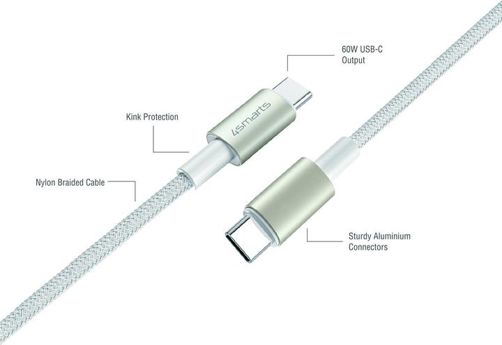 Actual product image 4smarts USB C – USB C (3 m, USB 2.0, 60 W)