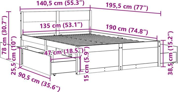 Image du produit VidaXL Kitti (135 x 190 cm)