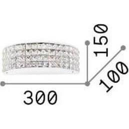Thumbnail - Ideal lux, Wandleuchte + Deckenleuchte, ROMA G9 Wandleuchte 2x dimmbar Chrom warmweiss 093086 (370 lm, G9)
