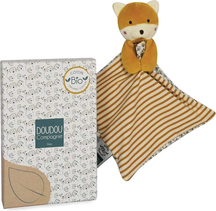 Produktbild Doudou et Compagnie Fuchs Bio Schnuffeltuch 20cm 3x2 ass (MQ6) **