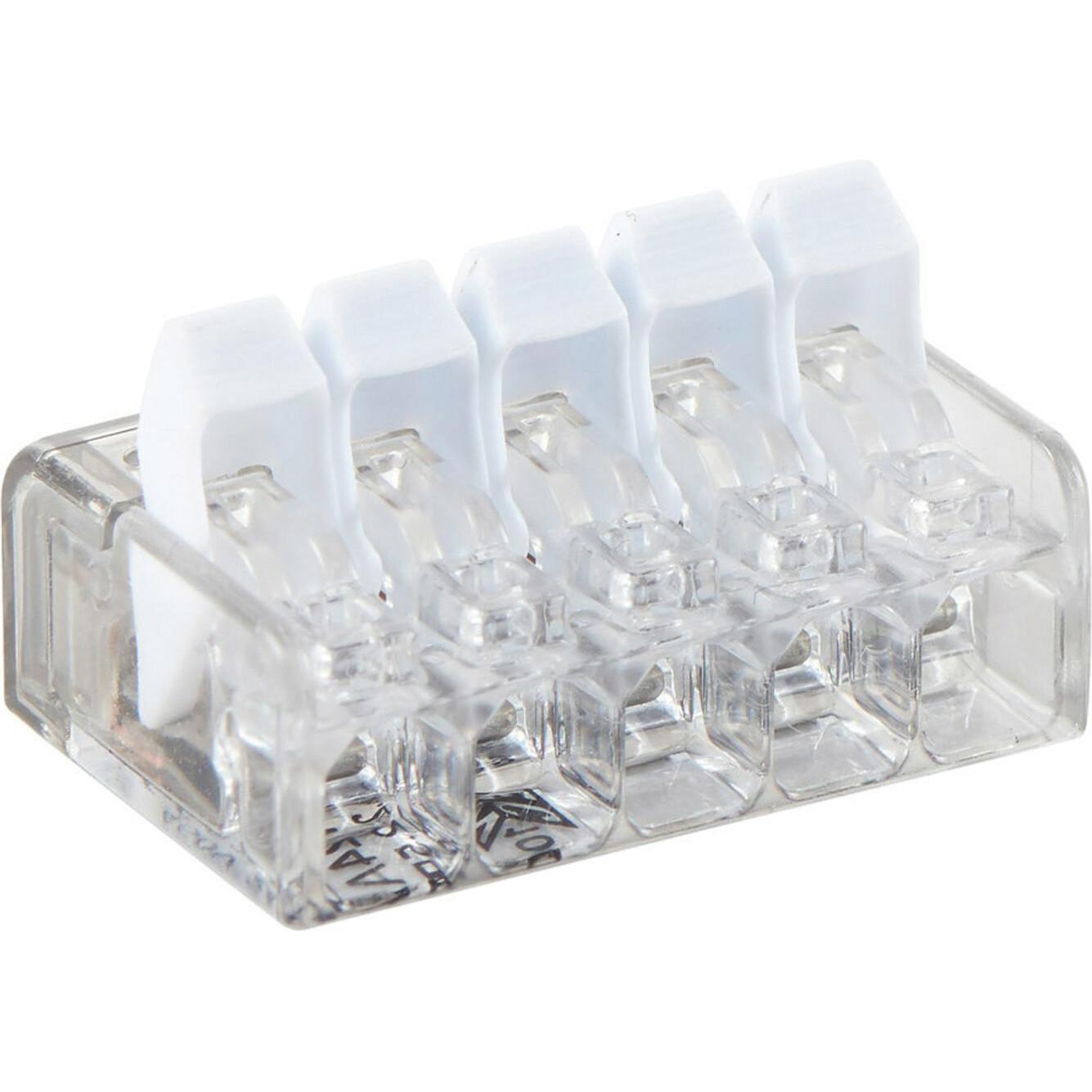 Heidemann, Collegamento per cavi, Verbindungsklemme m. Hebel 5x0,2-2,5 qmm 50 St.