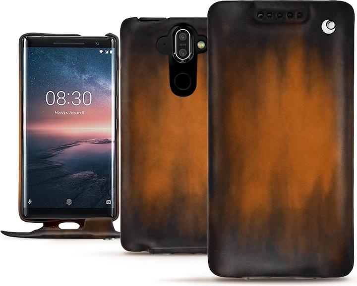Actual product image Noreve Leather cover vertical (Nokia 8 Sirocco)