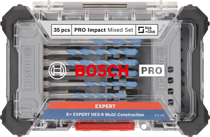 Image du produit Bosch Professional Zubehör PRO Impact Schrauberbits und Multi Construction Bohrer Mixed Set (Six pans creux TX, Croix Phillips PH, Croix Pozidriv PZ)