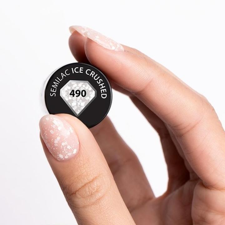 Produktbild Semilac UV-Nagellack Hybrid 490 Ice Crushed 7ml (Ice Crushed, UV-Gel Lack)