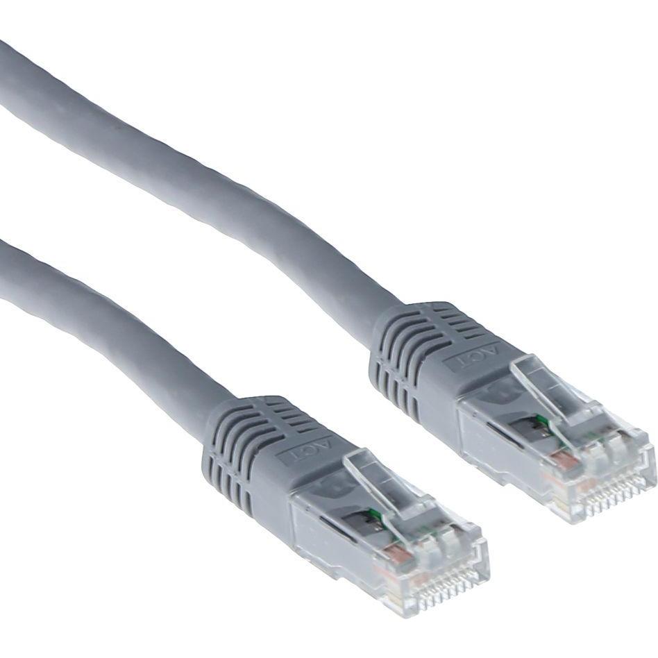 Thumbnail - ACT Grey 5 meter LSZH U/UTP CAT6 patch cable with RJ45 connectors. Cat6 u/utp lszh grey 5.00m (U/UTP, CAT6, 5 m), Netzwe...
