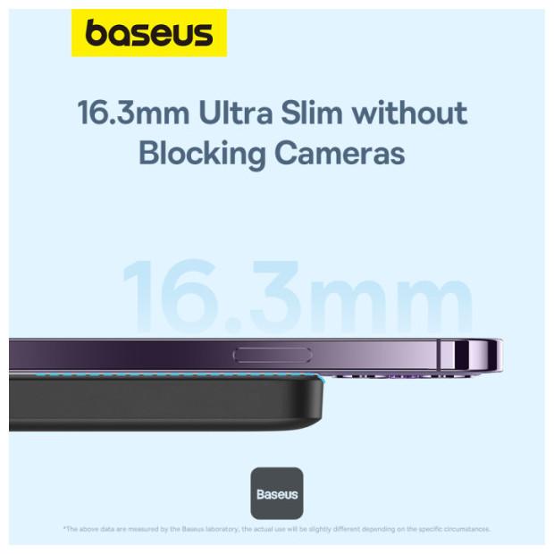 Actual product image Joyroom Mini Wireless PowerBank 20W Baseus (black) (6000 mAh, 20 W, 22.20 Wh)