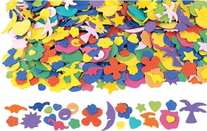 Actual product image Colorations Funny foam figures, 1000 pieces.