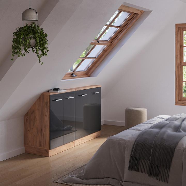 Produktbild Vicco Küchenschrank für Dachschrägen R-Line (140 x 46 x 81.60 cm)