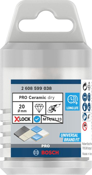 Actual product image Bosch Professional Zubehör PRO Ceramic dry X-Lock milling cutter, 20 x 35 mm (20 millimetres)